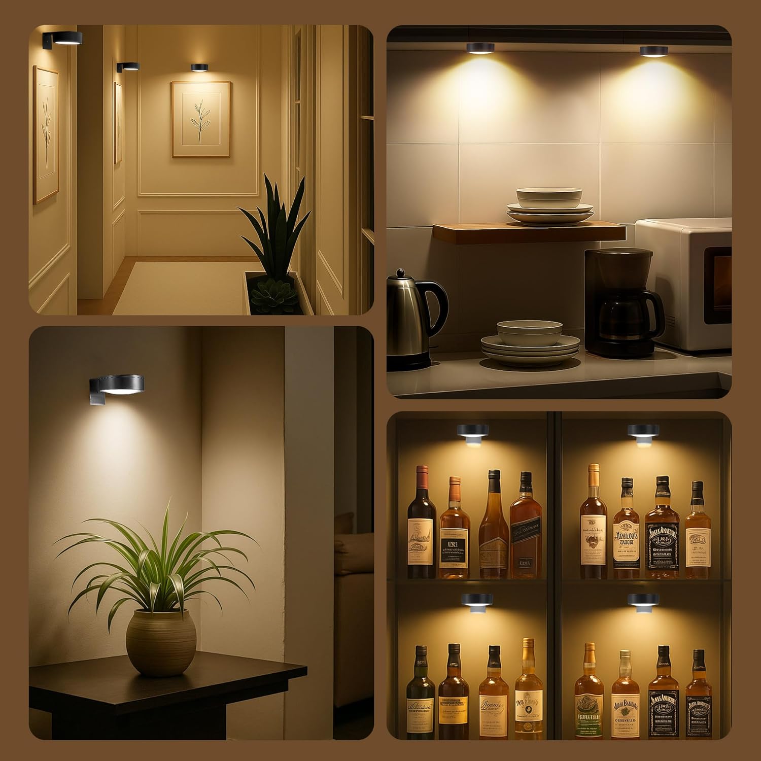 Kabellose LED-Bilderleuchte – Elegantes Licht für Kunst & Dekoration -    Zorenza
