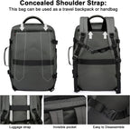 Erweiterbarer Reiserucksack 45-55L mit Laptopfach – Wasserdicht -    Zorenza