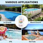 Pool-Teststreifen 3-in-1 für Chlor, pH-Wert und Alkalinität -    Zorenza