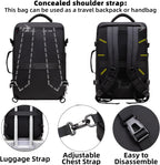 Erweiterbarer Reiserucksack 45-55L mit Laptopfach – Wasserdicht -    Zorenza