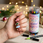 Nail-Art-Stifte Set mit Doppelspitze – 12 Stifte, 24 Farben -    Zorenza