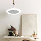 E27 Deckenventilator mit LED-Licht & Fernbedienung – ohne Elektriker einschrauben -    Zorenza