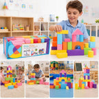 Schaumstoff Bausteine Set EVA-Schaum weich für Kinderzimmer -    Zorenza