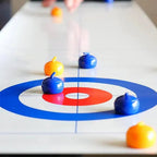 Curling Spiel für Zuhause – Olympisches Tischcurling mit Steinen -    Zorenza