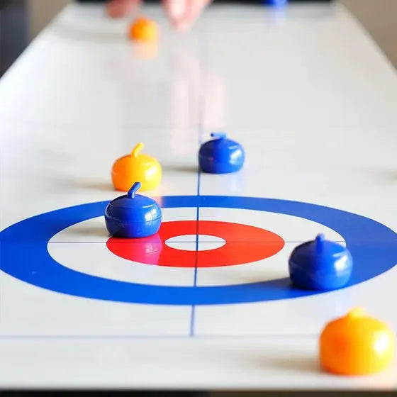 Curling Spiel für Zuhause – Olympisches Tischcurling mit Steinen -    Zorenza
