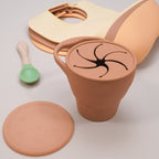 Snackbecher Silikon mit auslaufsicherem Deckel für Kinder -    Zorenza