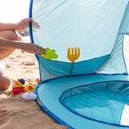 Baby-Strandzelt mit integriertem Planschbecken und UPF 50 -    Zorenza