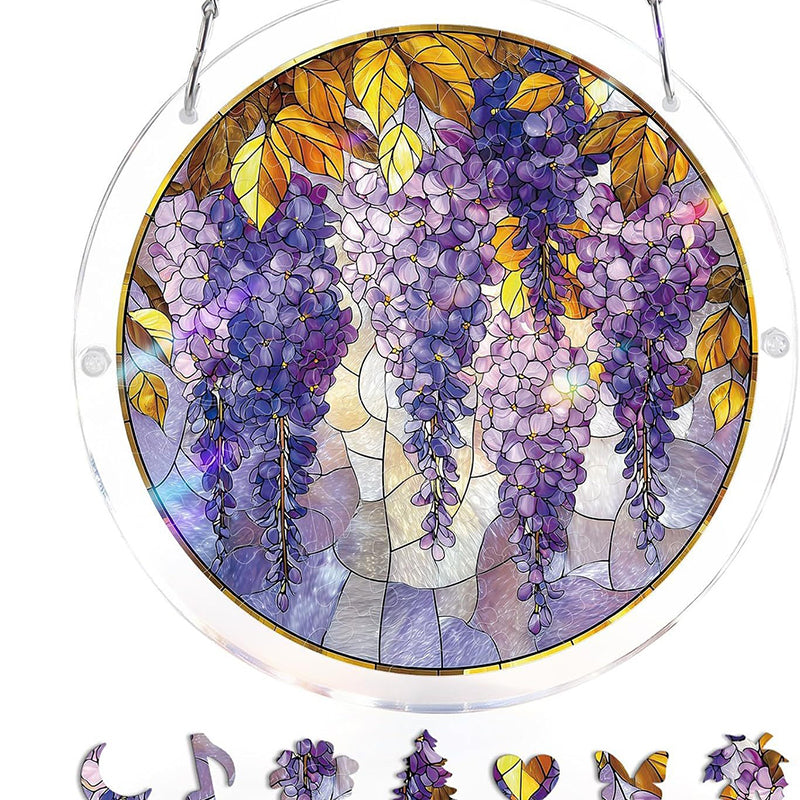 Sonnenfänger Acryl rund 18,8 cm – Farbspektrum-Design -    Zorenza