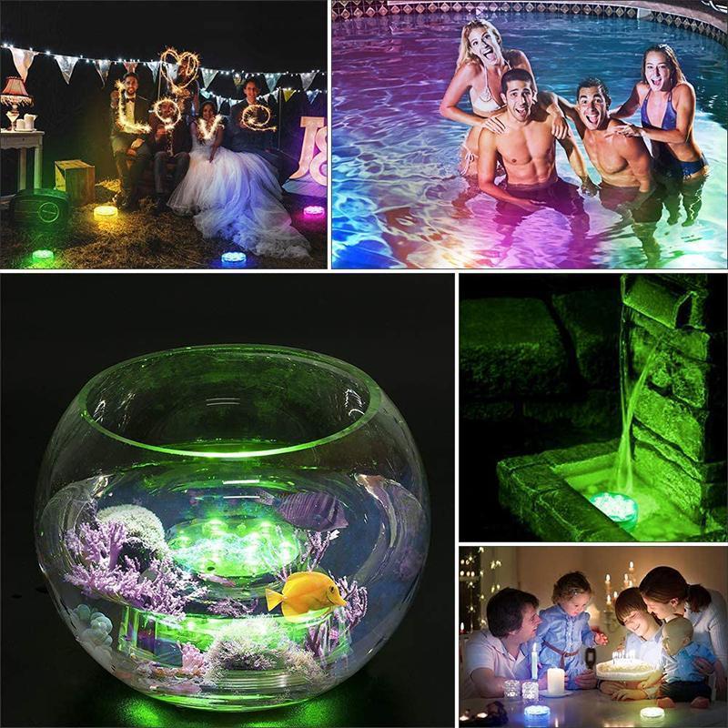 LED-Tauchlicht mit Fernbedienung für Pool und Aquarium -    Zorenza