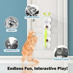 Wandmontiertes Katzenspielzeug – Automatisiertes Bewegungssystem - Zorenza