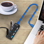 USB-Hub mit 4 oder 7 Anschlüssen und EIN/AUS-Schaltern -    Zorenza
