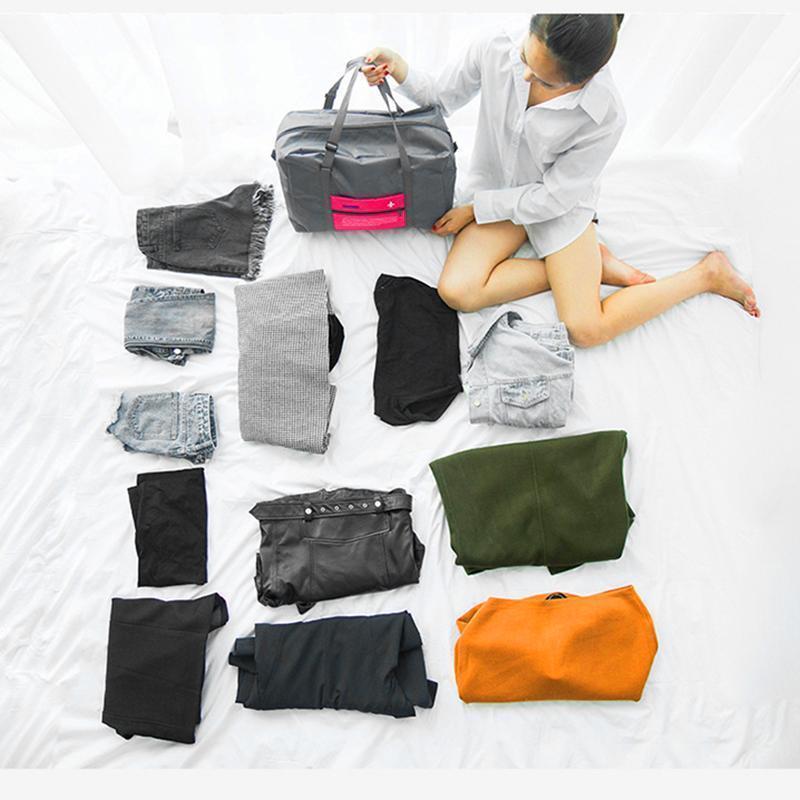 Faltbare Reisetasche mit Kofferaufsatz -    Zorenza