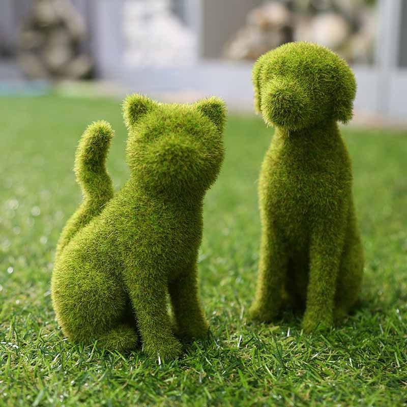 Moosfigur Tierdekoration mit verschiedenen Tiermotiven -    Zorenza
