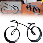 Fahrrad-Skulptur aus Eisen – Minimalistische Dekoration Zorenza