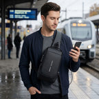 Sling Bag mit USB-Ladeanschluss, Brusttasche für Tablets bis 9,7 Zoll -    Zorenza
