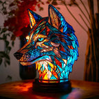 Tiffany Tierlampe Buntglas – Handgefertigt mit warmem Licht -    Zorenza