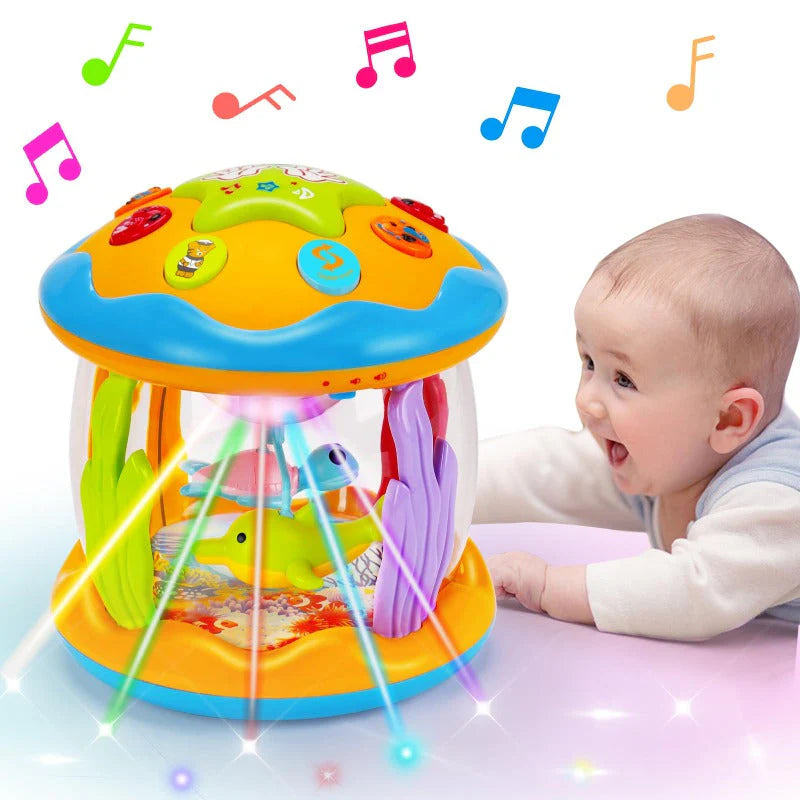 Nachtlicht-Projektor mit Musik und rotierenden Figuren -    Zorenza