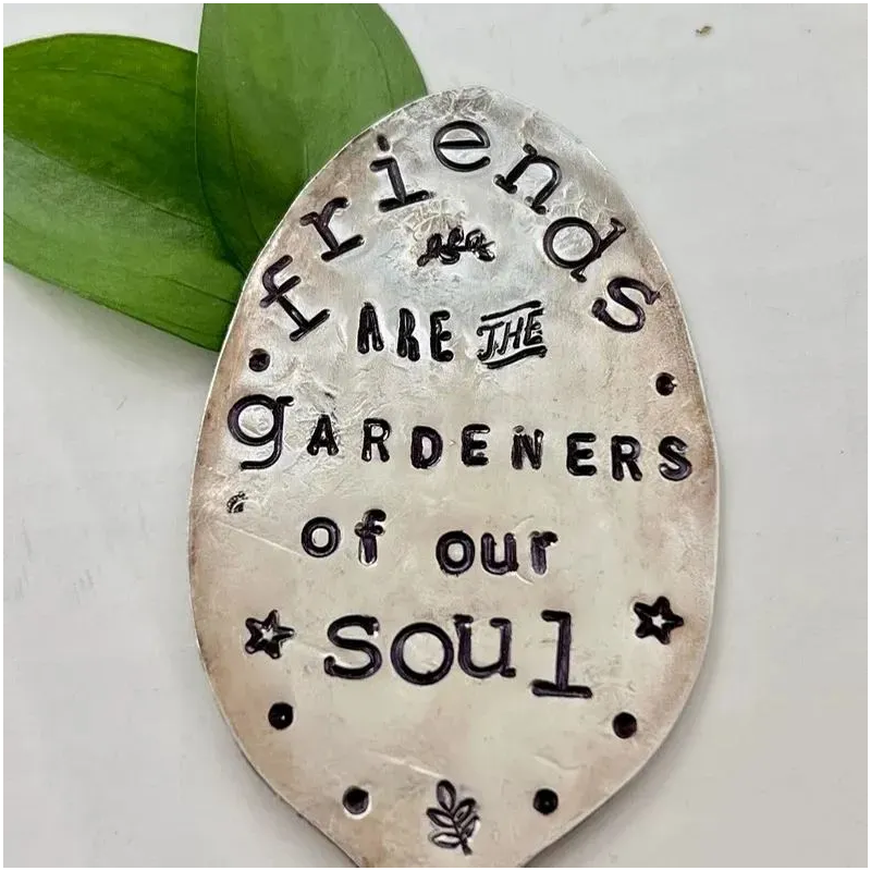 Garten-Pflanzenstecker Eisen mit Spruch -    Zorenza