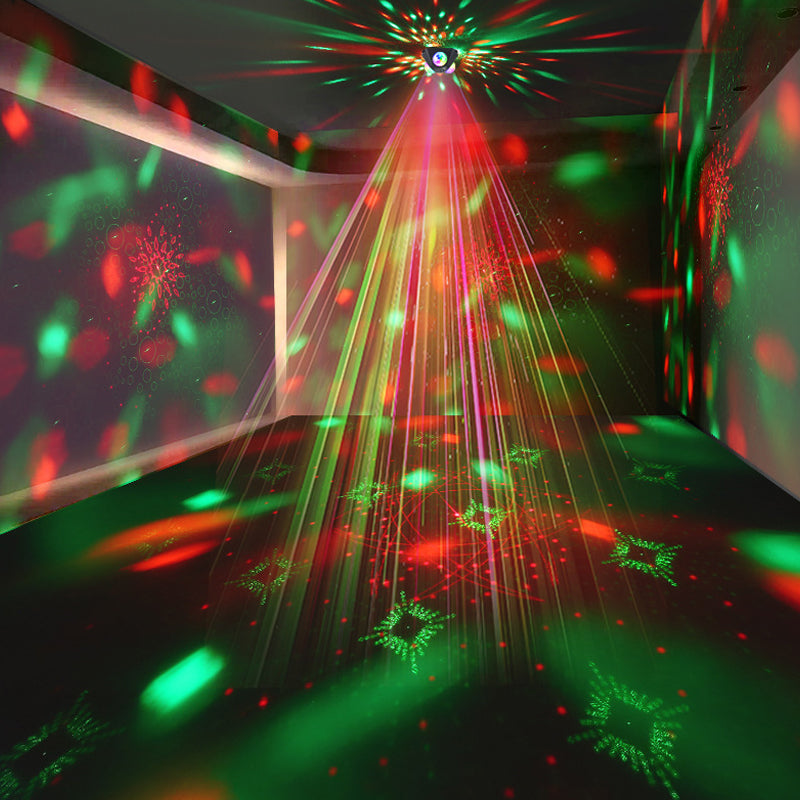 Disco-Projektor RGB-Laser 720° Lichteffekte – Musiksynchron mit Stroboskop, 3 Diskokugeln für Partys und Wohnzimmer – Zorenza