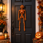 Halloween-Skelett 40 cm beweglich – Deko für Garten und Innenbereich -    Zorenza
