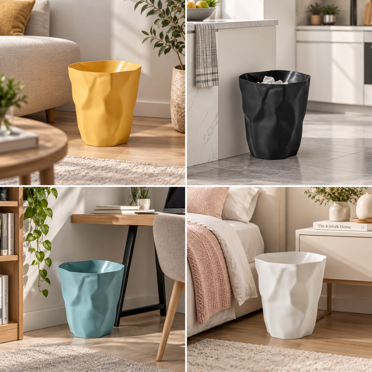 Papierkorb Unregelmäßige Form – Minimalistisches Design -    Zorenza