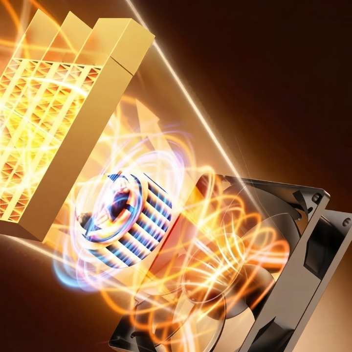 Flammenheizung Elektro 1000 W – Elektrokamin mit Flammeneffekt -    Zorenza