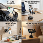 Handyhalter Magnetisch Faltbar – Sicherer Halt mit Vakuum-Saugnapf -    Zorenza