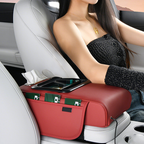 Auto-Mittelarmlehne mit USB-Ladefunktion – Getränkehalter & Stauraum Zorenza