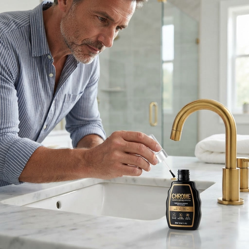 Möbel-Reparaturlack Gold 20 ml mit Präzisionspinsel -    Zorenza