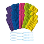 Staubwedel Chenille Mikrofaser – 5 Farben mit ergonomischem Griff -    Zorenza