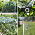 Schutzplane PVC transparent wetterfest -    Zorenza