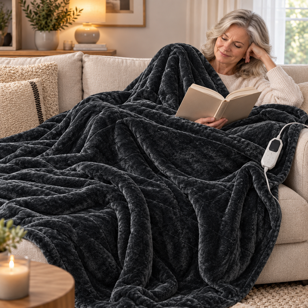 Heizdecke Flanell mit 9 Heizstufen -    Zorenza