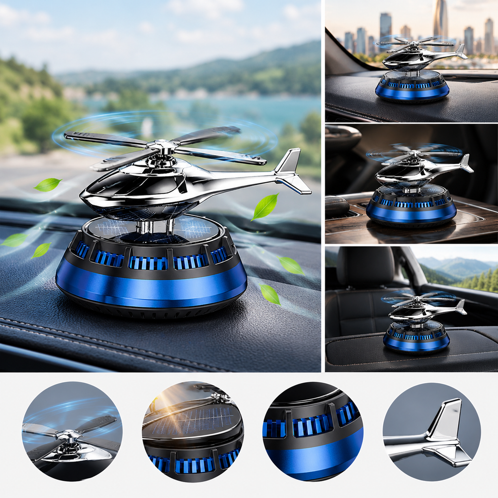 Solar-Autoduft mit rotierenden Rotorblättern -    Zorenza