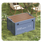 Klappbox mit Holzdeckel für Camping und Haushalt -    Zorenza