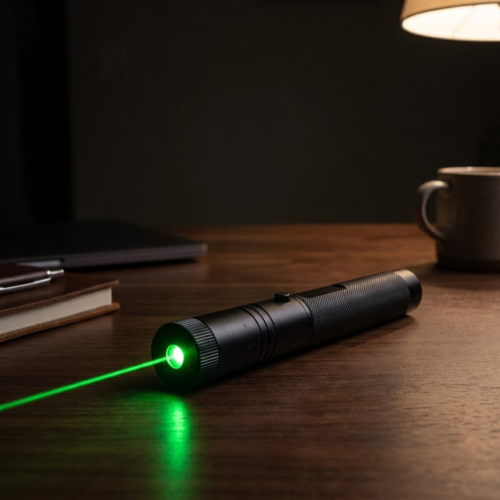 Laserpointer USB wiederaufladbar mit verstellbarem Fokus und Kindersicherung -    Zorenza