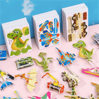 3D Cartoon Puzzle-Set – Pädagogisches Bastelpuzzle für Kinder -    Zorenza