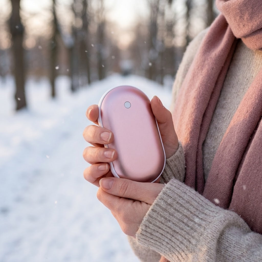 Elektrischer Handwärmer mit Powerbank, 5200 mAh, 3 Wärmestufen -    Zorenza
