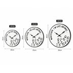 Wanduhr Durcheinandergewürfelte Zahlen – Modernes Design -    Zorenza