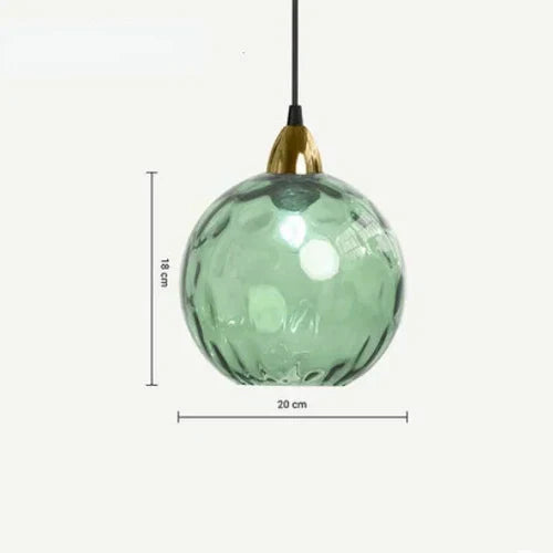 Glas-Pendelleuchte mit Kugel-Design – Moderne Hängeleuchte Zorenza