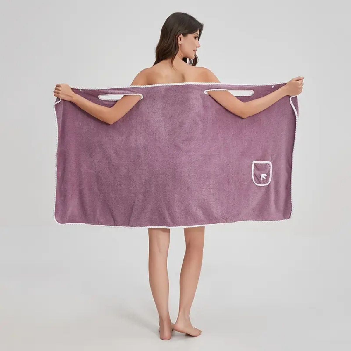 Handtuch-Kleid Korallenvlies mit Trägern -    Zorenza