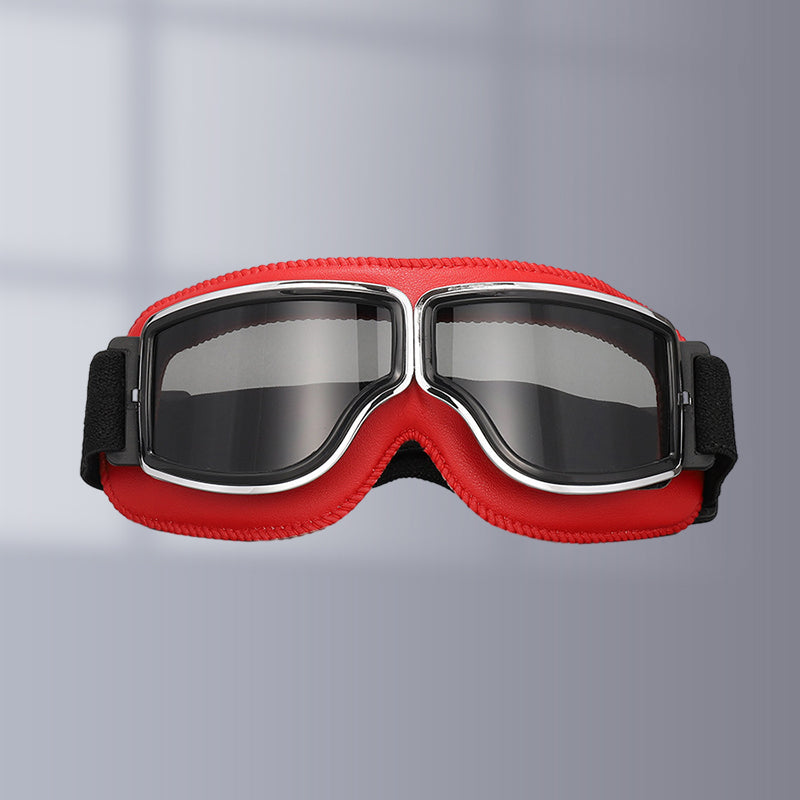 Motorradbrille Vintage mit einstellbarem Band -    Zorenza