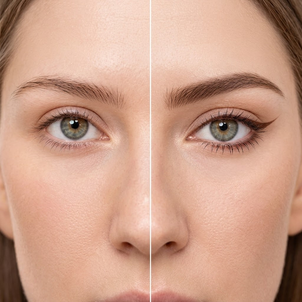 3-in-1 Augen-Make-up-Set mit Wimpernstempel für untere Wimpern, Eyeliner & Augenbrauenstift -    Zorenza