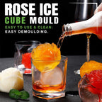 Eiswürfelform Rosen Silikon – 3D Eiswürfel für Cocktails -    Zorenza