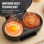 Doppelter Sandwich-Grill mit antihaftbeschichteten Grillplatten -    Zorenza