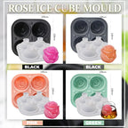 Eiswürfelform Rosen Silikon – 3D Eiswürfel für Cocktails -    Zorenza