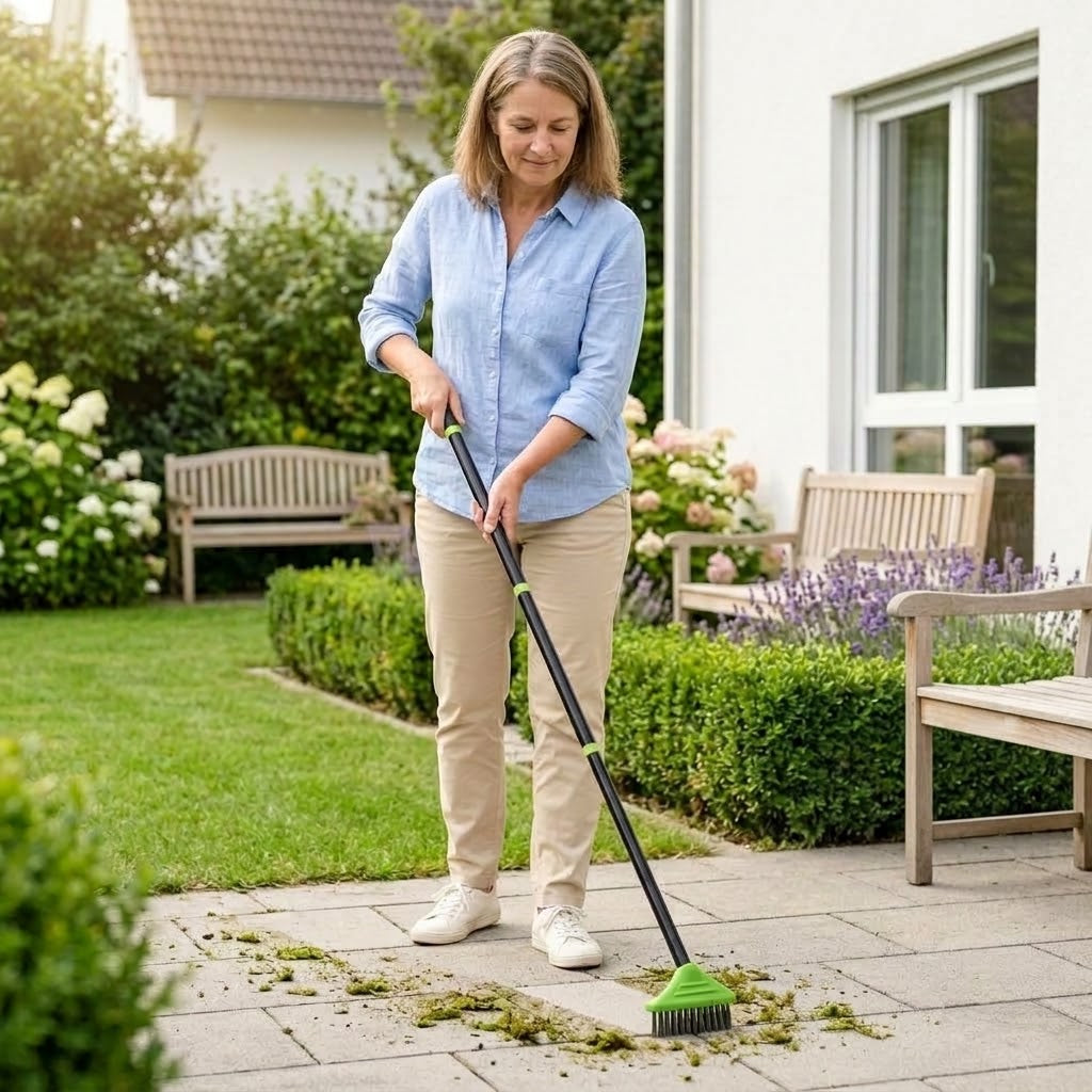 Unkrautbürsten-Set 3-in-1 mit langem Griff -    Zorenza