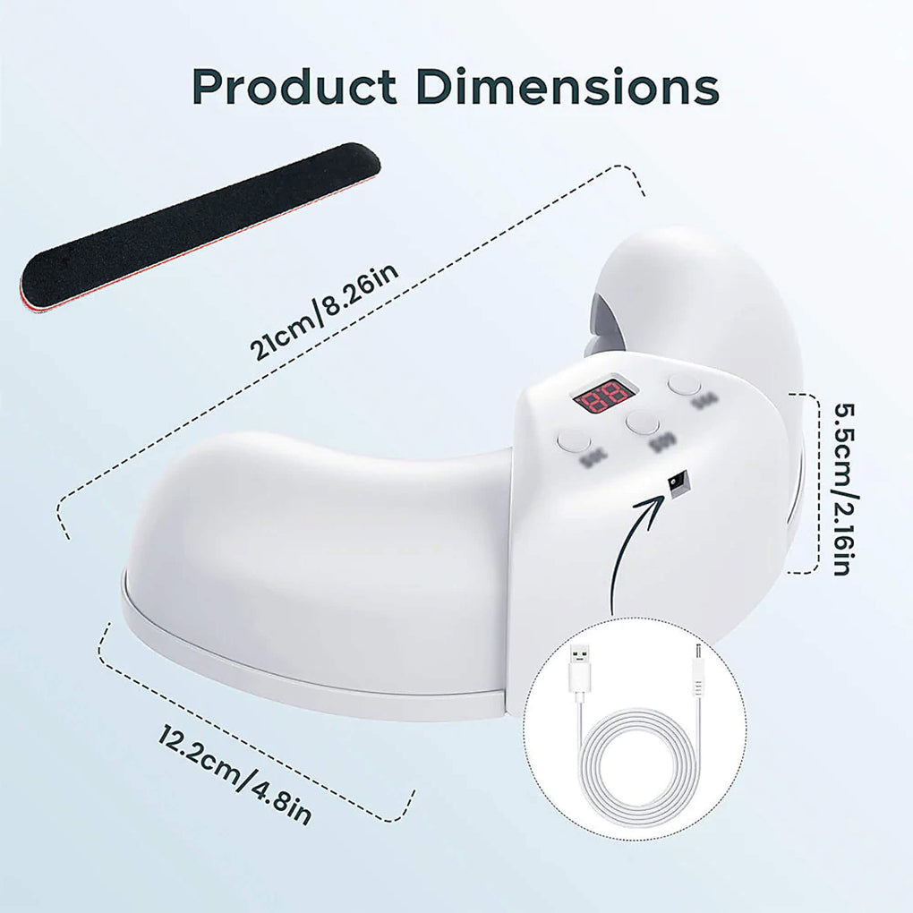 UV LED Nagellampe mit Timer und automatischer Abschaltung -    Zorenza