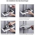 Duschablage Edelstahl zum Anklemmen ohne Bohren -    Zorenza