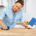 Staubwedel Chenille Mikrofaser – 5 Farben mit ergonomischem Griff -    Zorenza