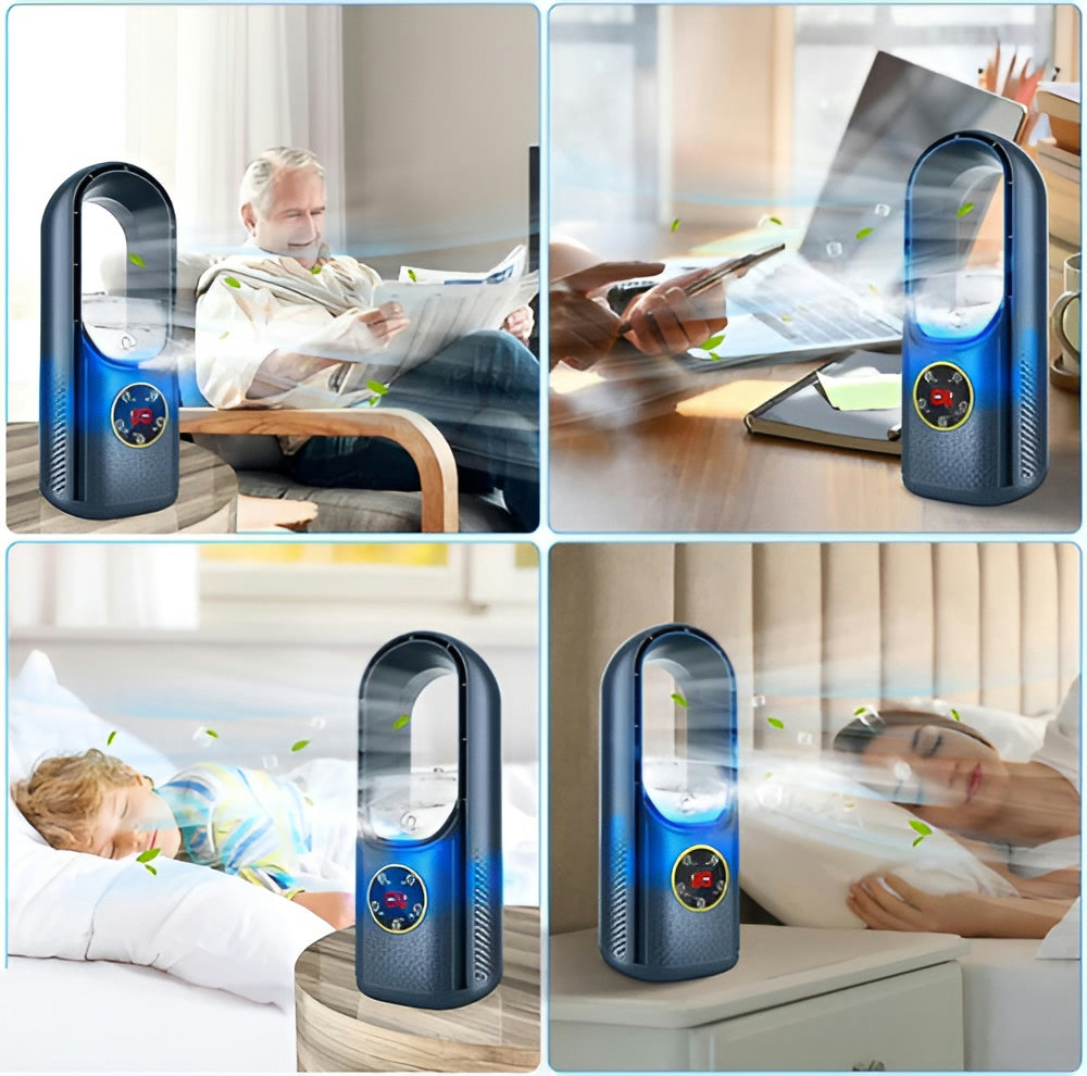 Luftkühler USB Turmventilator mit Wassertank und Display -    Zorenza